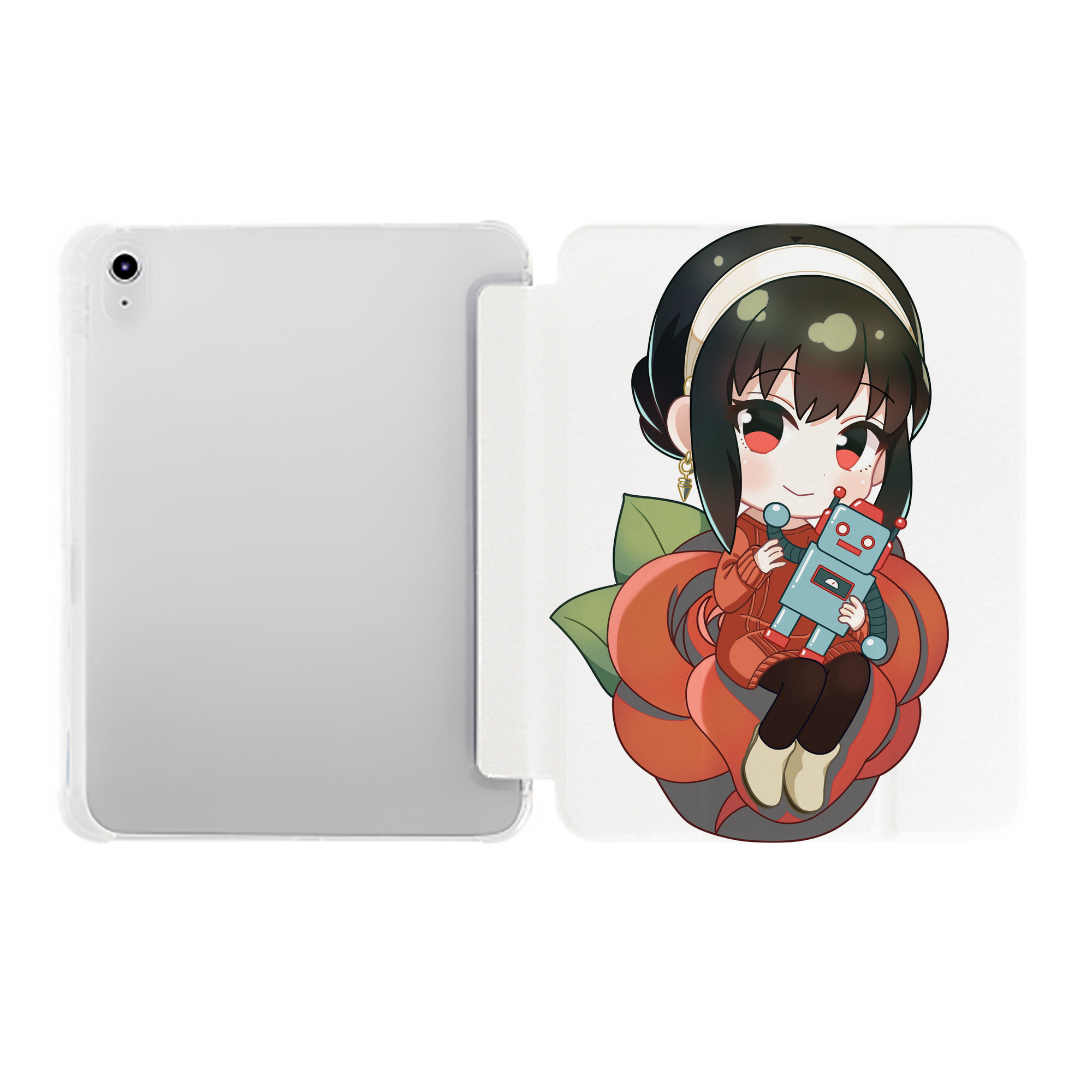 （画像用） SPY×FAMILY间谍家家酒 IPad ケース ペン収納付き 三つ折りスタンド PUレザー×シリコン 対応機種9.5/10.5/10.9インチ